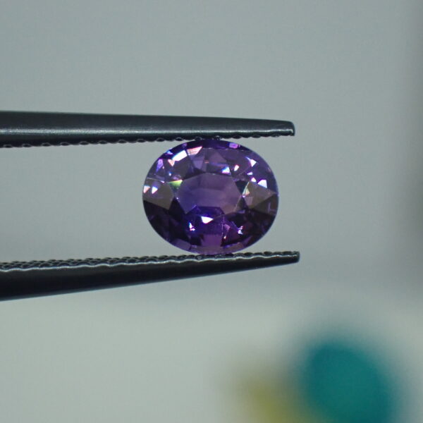 パープル～ヴァイオレットのカラーバンド☆サファイア 0.85ct