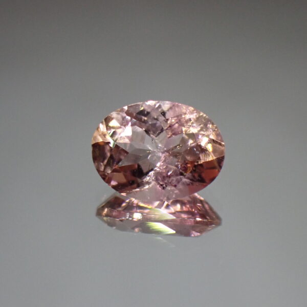パステルオレンジピンク☆カラーバンドも見えるトルマリン 1.005ct