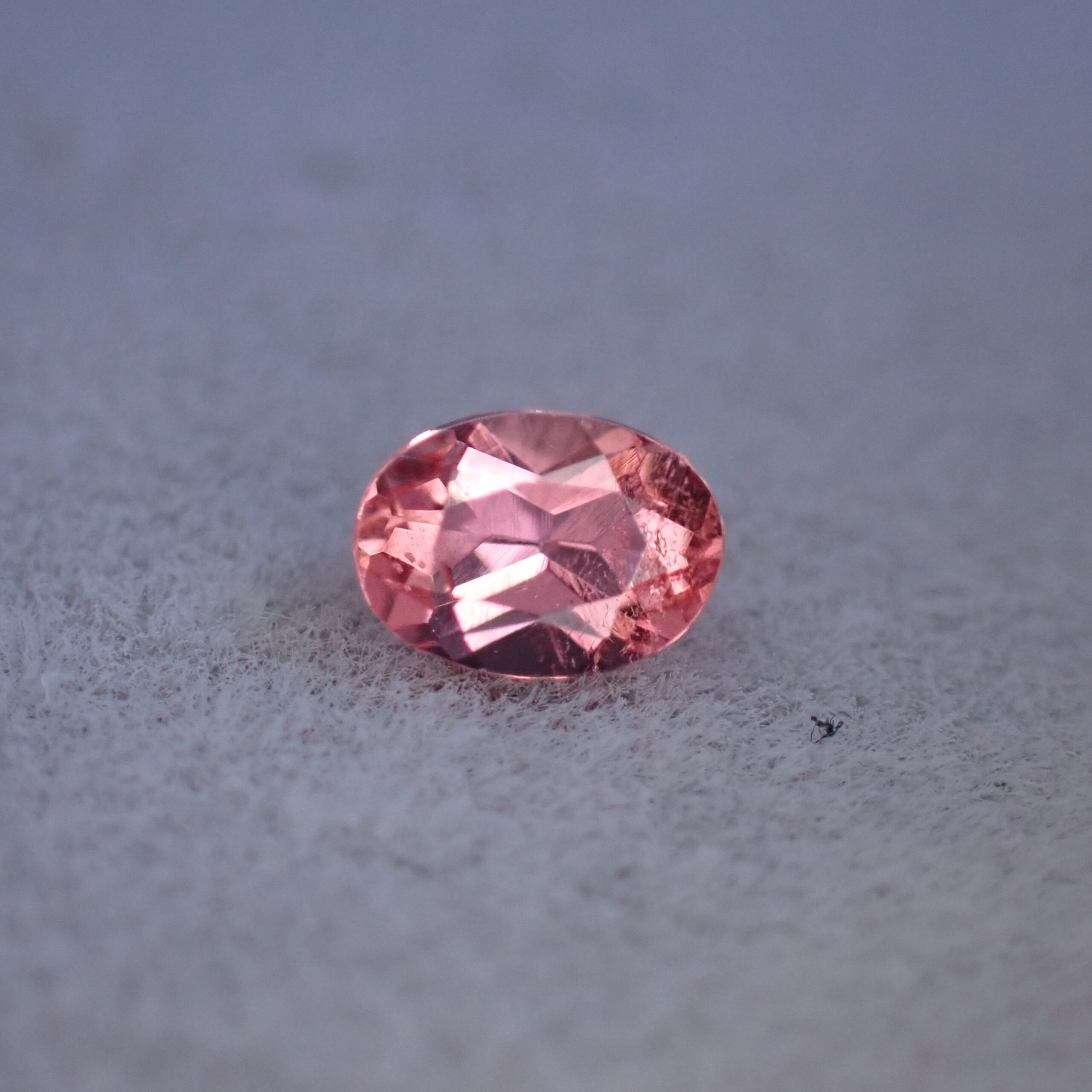 ネオン感、透明度◎強烈なオレンジピンク☆ヴェイリネナイト(パキスタン産) 0.172ct